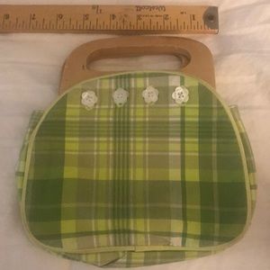 Little girl wood handle pocketbook